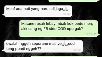 Mau tanya soal COD, jadi nggak mood soalnya orangnya kepedean duluan. Foto: Instagram/candaan.receh