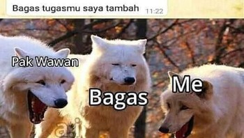 Bagas, bagas. Jadi nambah kan tugasmu. Foto: Instagram/sindiranjenius