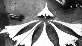 Armada Concorde di Bandara Heathrow London, 1986 Foto: Boredpanda