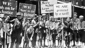 Pemogokan pekerja anak di Philadelphia, 1902 Foto: Boredpanda