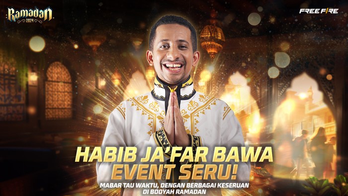 Free Fire kembali berkolaborasi dengan Habib Jafar. Beragam konten menarik pun telah disiapkan, dengan membawa pesan utama Mabar Tau Waktu.