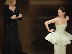 Buntut Insiden Gaun Oscar Emma Stone Rusak, Kualitas Louis Vuitton Diragukan