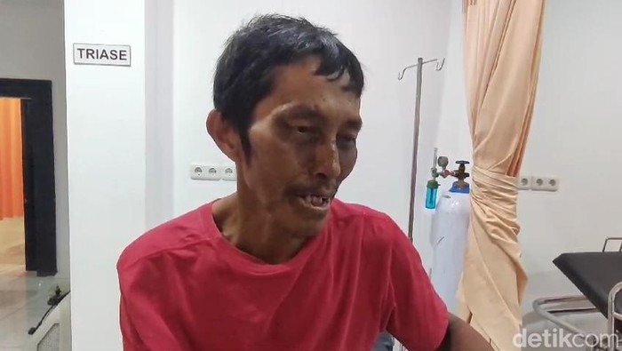Kondisi nelayan selamat, Rasita, saat ditemui di RS Rizki Amalia, Temon, Kulon Progo, Rabu (13/3/2024).
