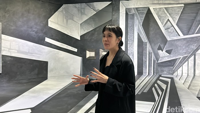 Pameran Tunggal Bunga Yuridespita di Komunitas Salihara, Jakarta Selatan.