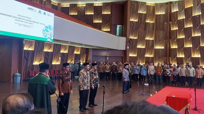Pelantikan Komisioner BP Tapera Heru Pudyo/Almadinah Putri-detikcom