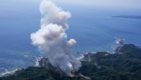 Japans Space Ones small, solid-fueled Kairos rocket exploded shortly after its inaugural launch at Space Ones launching pad on the tip of Kii peninsula in Kushimoto town, Wakayama prefecture, Japan March 13, 2024, in this photo taken by Kyodo. Mandatory credit Kyodo via REUTERS ATTENTION EDITORS - THIS IMAGE WAS PROVIDED BY A THIRD PARTY. MANDATORY CREDIT. JAPAN OUT. NO COMMERCIAL OR EDITORIAL SALES IN JAPAN