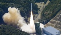 Japans Space Ones small, solid-fueled Kairos rocket exploded shortly after its inaugural launch at Space Ones launching pad on the tip of Kii peninsula in Kushimoto town, Wakayama prefecture, Japan March 13, 2024, in this photo taken by Kyodo. Mandatory credit Kyodo via REUTERS ATTENTION EDITORS - THIS IMAGE WAS PROVIDED BY A THIRD PARTY. MANDATORY CREDIT. JAPAN OUT. NO COMMERCIAL OR EDITORIAL SALES IN JAPAN