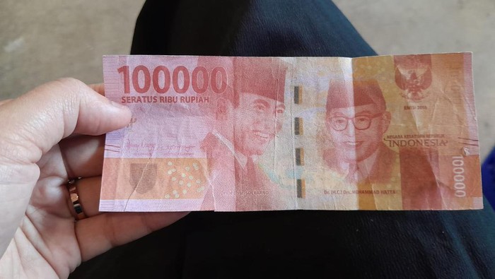Penampakan uang palsu di Kota Batu