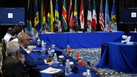 Proses pengunduran dirinya diperkirakan akan berlangsung selama beberapa hari. Kelompok Caricom yang beranggotakan negara-negara Karibia telah menyatakan dengan jelas bahwa Henry dipandang sebagai hambatan bagi stabilitas Haiti dan bahwa dia harus mundur agar pergerakan ke dewan transisi dapat dimulai. (REUTERS/Andrew Caballero-Reynolds)  