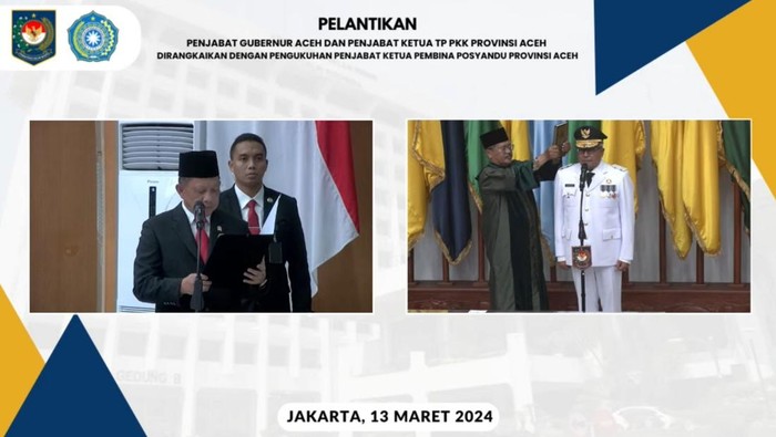 Sekda Aceh Bustami resmi dilantik menjadi Pj Gubernur Aceh menggantikan Achmad Marzuki. (Dok Istimewa)