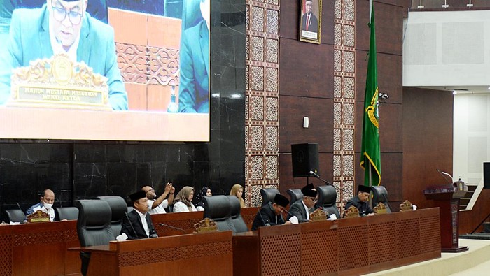 Sidang paripurna penetapan Sutarto jadi Ketua DPRD Sumut. (Dok. Diskominfo Sumut)