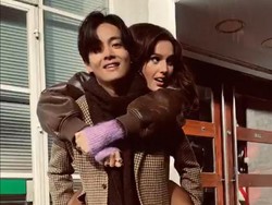 V BTS Gendong Wanita Bule Cantik di Teaser Lagu FRI(END)S, Ini Sosoknya