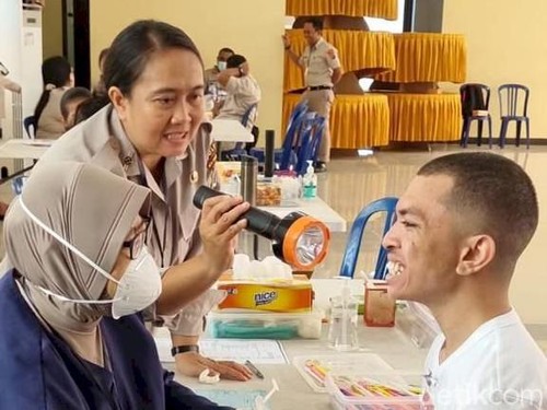 astor Oktovianus Pelagian Ranta saat mengikuti seleksi SIPSS Polri di Mapolda NTT.