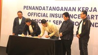 Penandatanganan Kerjasama dilakukan oleh Budi Tampubolon selaku Direktur Utama Mandiri Inhealth Bersama dengan Marsal Irwan Masita selaku Direktur Garuda Sepakbola Indonesia  yang disaksikan oleh Erick Thohir selaku Ketua Umum PSSI, Zainudin Amali selaku Wakil Komisaris Utama Bank Mandiri dan Bugi Riagandhy selaku Direktur Pemasaran Mandiri Inhealth (14/03).