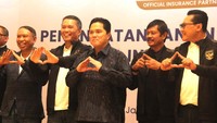 Erick Thohir yang hadir secara langsung menyampaikan apresiasinya kepada Mandiri Inhealth atas sinergi dan komitmen Mandiri Inhealth dalam mendukung sepak bola nasional. Erick Thohir juga menyatakan bahwa dukungan dari Mandiri Inhealth dalam penyediaan asuransi sebagai akses layanan kesehatan merupakan dorongan besar bagi upaya memajukan sepakbola tanah air.