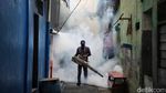 Cegah DBD Saat Ramadan, Petugas Fogging Rumah-rumah Warga di Jakut