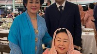 Ini adalah momen ketika Didit Hediprasetyo bersama Titiek Soeharto menghadiri jamuan makan dalam acara pernikahan Kaesang dan Erina. Foto: Instagram