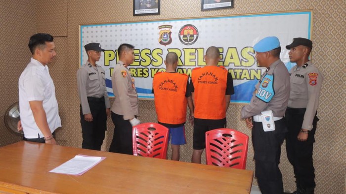 Dua pelaku serang dua polisi yang sedang patroli di Konawe Selatan, Sultra ditangkap.