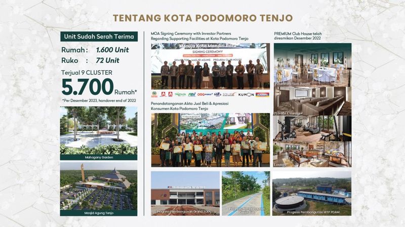 Foto: dok, Kota Podomoro Tenjo