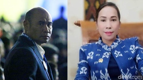 Kolase Viktor Bungtilu Laiskodat (kanan) dan Ratu Ngadu Bonu Wulla (kiri). (detikcom)