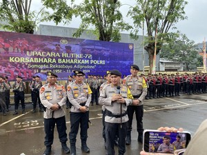 Komjen Fadil Imran Pimpin Apel Upacara HUT ke-72 Korsabhara Baharkam Polri