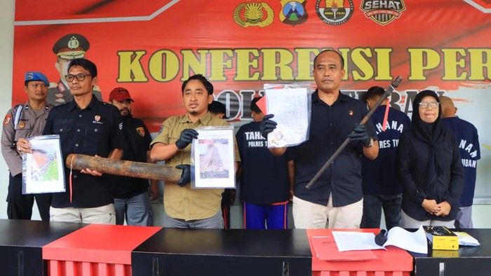 Komplotan pencurian pipa Pertamina EP di Tuban diungkap polisi