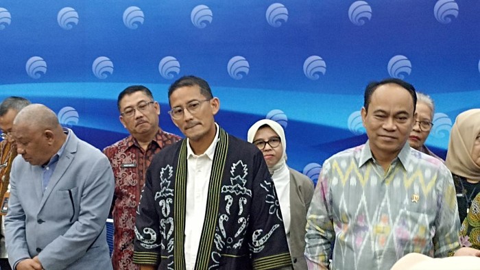 Menparekraf Sandiaga Salahuddin Uno  (Tiara Aliya-detikcom)