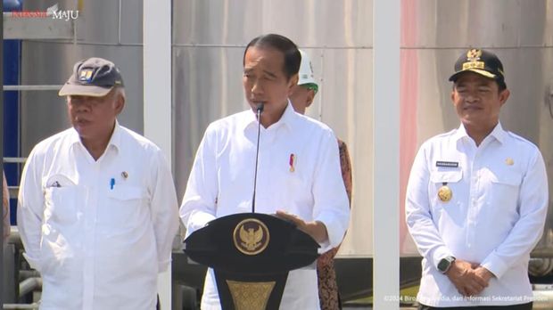 Presiden RI Resmikan Pabrik Percontohan Minyak Makan Merah Pagar Merbau, Deli Serdang, 14 Maret 2024. (Tangkapan layar Youtube Setpres RI)