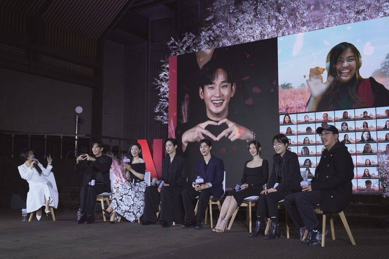 Konferensi pers drama Korea Queen of Tears.