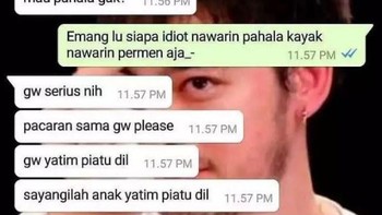 Aris, Aris. Coba cari yang lain. Foto: X/txtdariwhatsap