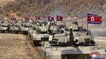Korut Pamer Keganasan Tank Baru Saat Demonstasi Militer