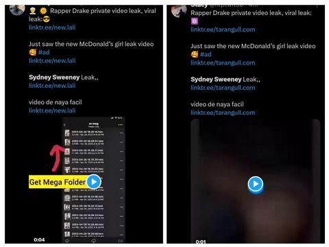 Malware catut nama Sydney Sweeney