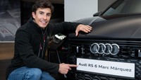 Marc Marquez memilih Audi RS 6 Avant Performance. Mobil itu dibekali mesin biturbo TFSI V8 yang menghasilkan tenaga 463 kW (630 HP). Foto: Audi