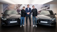 Marc Marquez dan Alex Marquez merupakan saudara kandung yang membela Gresini Ducati. Keduanya dikontak Audi untuk menjadi brand ambassador merek tersebut di Spanyol. Foto: Audi