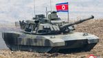 Momen Kim Jong-Un Kendarai Tank Baru Saat Latihan Militer Korut