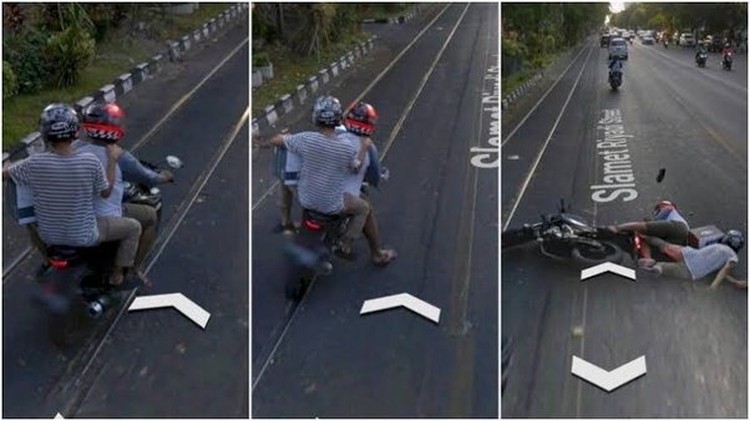 Momen unik Google Street View