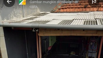 Mandi sore di depan rumah...Foto: Twitter