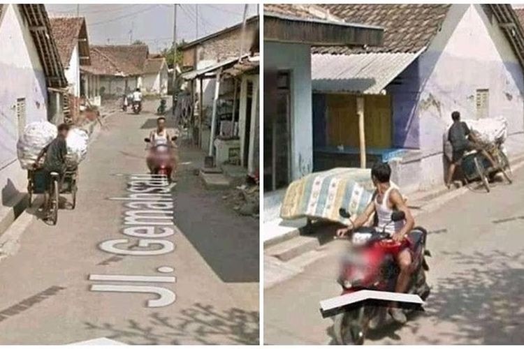 Momen unik Google Street View
