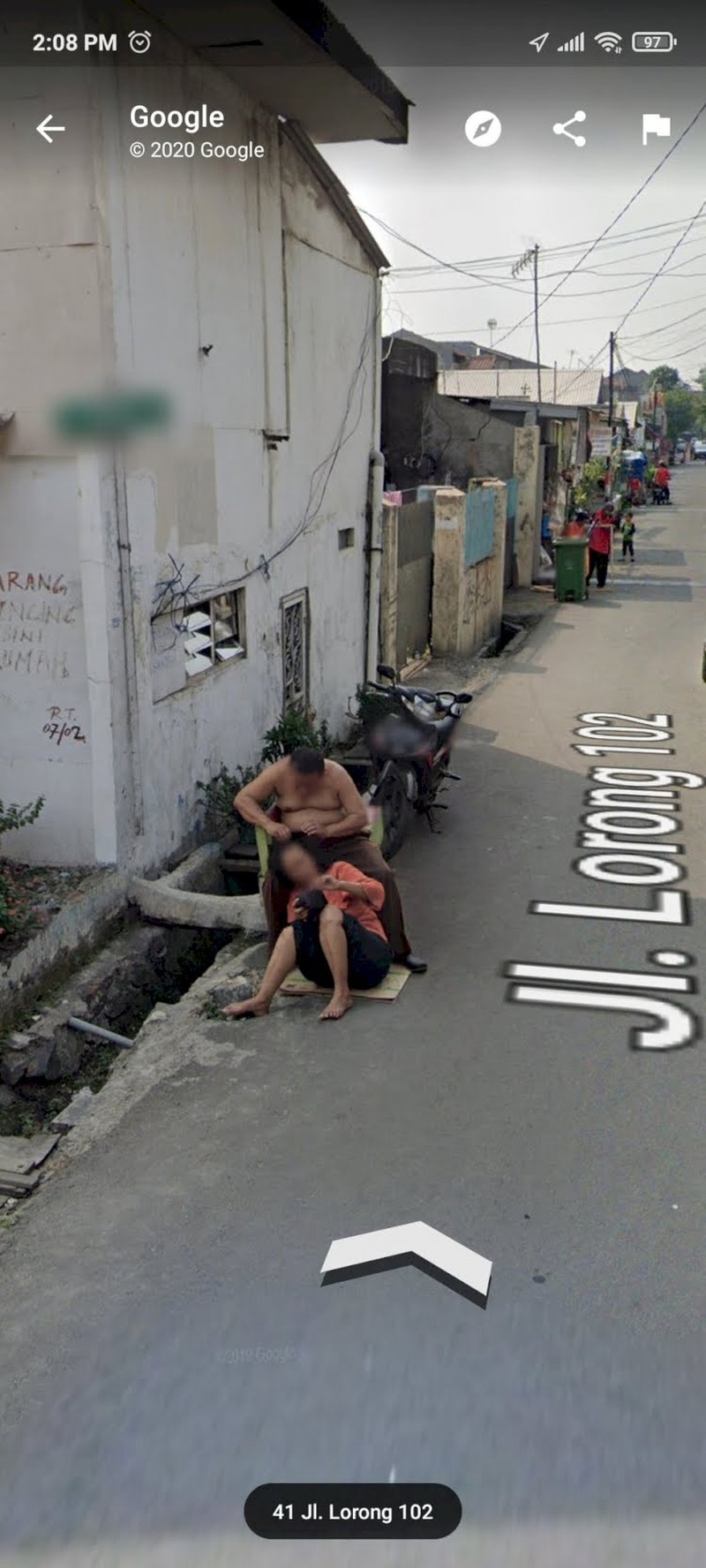 Momen unik Google Street View