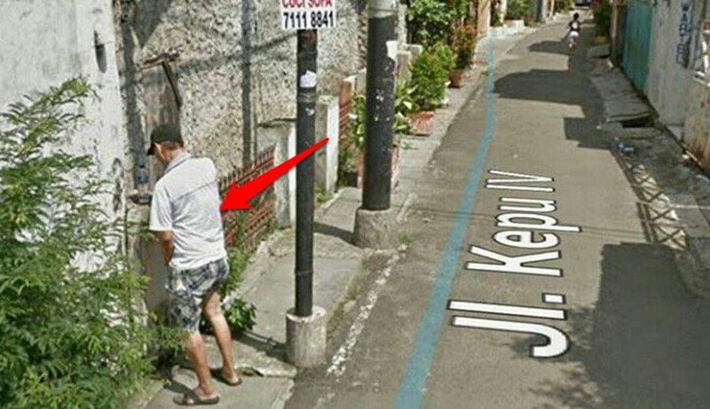 Momen unik Google Street View