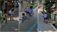 Momen unik Google Street View