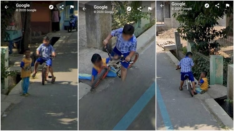 Momen unik Google Street View