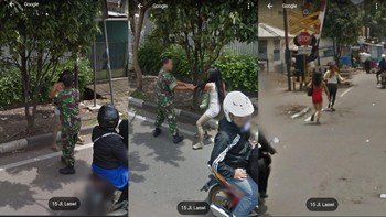 Detik-detik razia... Foto: Twitter