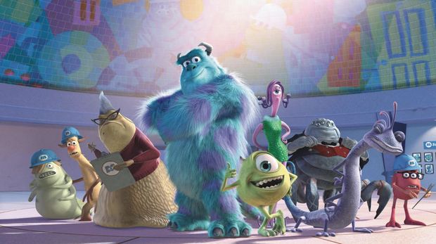 Cuplikan adegan dalam film animasi Monster Inc.