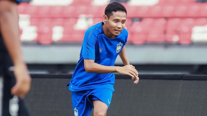 Pemain PSIS Semarang Evan Dimas. Foto diunggah Jumat (15/3/2024).