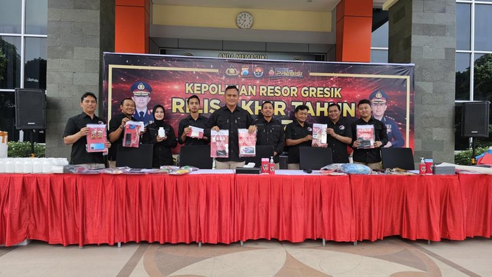 Polres Gresik gelar jumpa pers ungkap peredaran narkoba