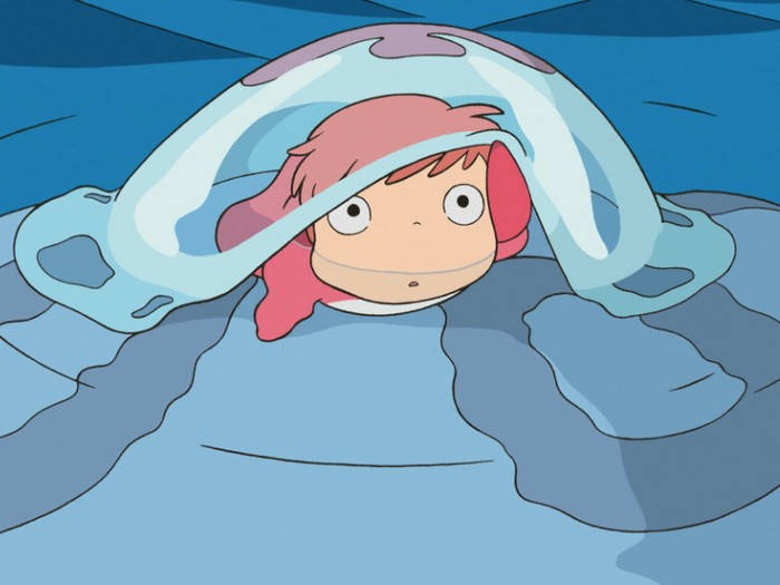 Ponyo Cuplikan adegan di dalam film animasi Ponyo.