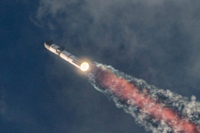 SpaceXs next-generation Starship spacecraft, atop its powerful Super Heavy rocket, lifts off on its third launch from the companys Boca Chica launchpad on an uncrewed test flight, near Brownsville, Texas, U.S. March 14, 2024. REUTERS/Cheney Orr     TPX IMAGES OF THE DAY