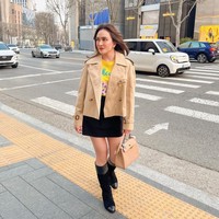 Melalui akun Instagram pribadinya Shandy Aulia kembali membagikan potret liburannya. Setelah mengunjungi Bangkok kali ini ibu satu orang anak itu berkunjung ke Korea. Foto: Instagram/@shandyaulia