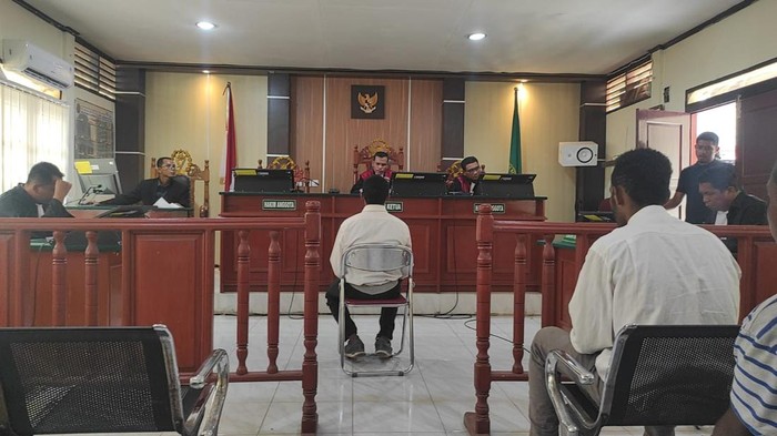 Sidang vonis anggota KKB penembak anggota TNI di Maybrat, Papua Barat Daya.
